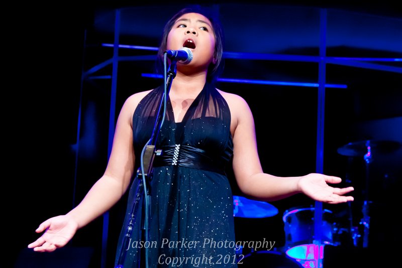 singing her heart out